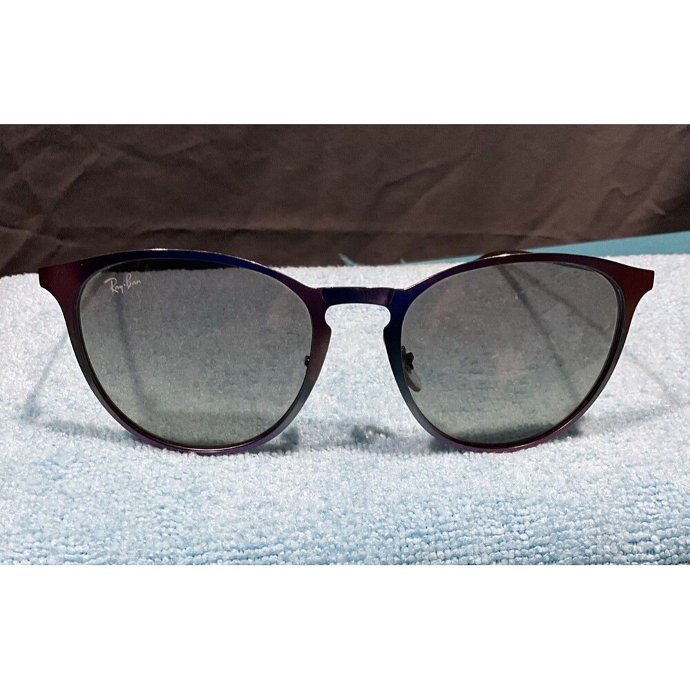 Women’s Ray Ban 3539 Metal Erica Sunglasses Purple Orange Gradient Discontinued